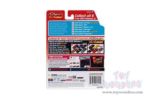 Round 2 Johnny Lightning - Classic Gold 2022 Release 3 Set A (1/64 scale diecast model car, Asstd.) JLCG030/48A MAP: $7.99