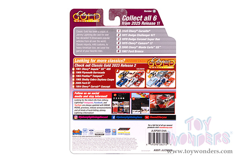 Round 2 Johnny Lightning - Classic Gold 2025 Release 1 Set A (1/64 scale diecast model car, Asstd.) JLCG033/48A MAP: $9.99