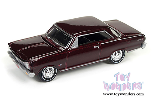 Round 2 Johnny Lightning - Muscle Cars U.S.A. | Chevy&reg; Nova&trade; SS&trade; (1965, 1/64 scale diecast model car, Madeira Maroon) JLMC010/24A