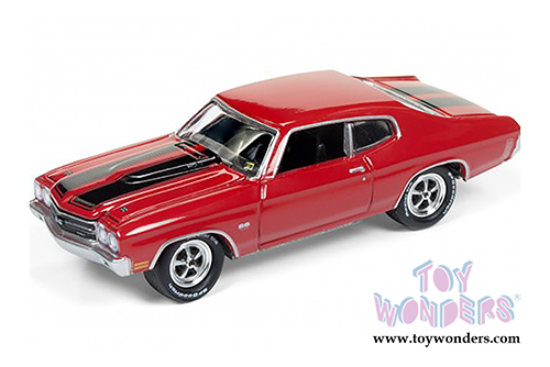 Round 2 Johnny Lightning -  Muscle Cars U.S.A. | Jack Reacher Chevrolet&reg; Chevelle&reg; SS&trade; Hardtop (1970, 1/64 scale diecast model car, Red w/Black) JLCP6002/24