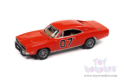 OK Toys Exclusive - Round 2 Johnny Lightning | Dodge Charger R/T #07 NITRO XGT (1969, 1/64 scale diecast model car, V2 Hemi Orange) JLCP7380/OR