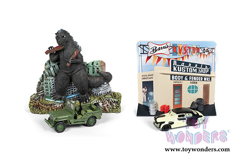 Round 2 Johnny Lightning - Diorama 2019 Release 1 (1/64 scale diecast model car, Asstd.) JLDR008/24