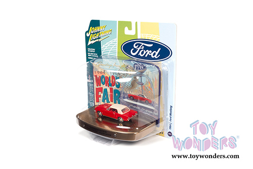 Round 2 Johnny Lightning - Dioramas 2020 Release 2 | Fair Tin Display with 1964 Ford Mustang and Norwood Tin Display with 1967 Chevy&reg; Camaro&reg; (1/64 scale diecast model car, Asstd.) JLDR012/24
