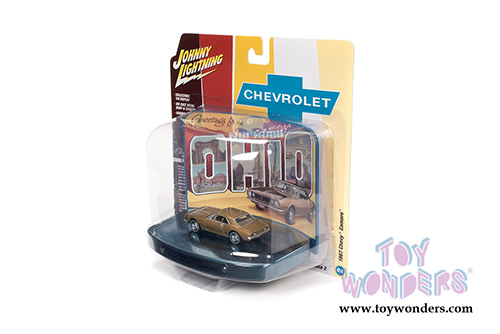 Round 2 Johnny Lightning - Dioramas 2020 Release 2 | Fair Tin Display with 1964 Ford Mustang and Norwood Tin Display with 1967 Chevy&reg; Camaro&reg; (1/64 scale diecast model car, Asstd.) JLDR012/24