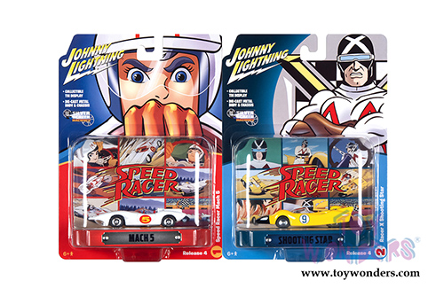 Round 2 Johnny Lightning - Silver Screen Machines Dioramas 2020 Release 4 (1/64 scale diecast model car, Asstd.) JLDR015/24