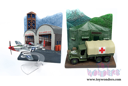 Round 2 Johnny Lightning - Diorama 2019 The Greatest Generation Release 1 (1/64 scale diecast model car, Asstd.) JLDS003/24