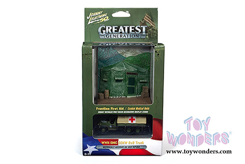 Round 2 Johnny Lightning - Diorama 2019 The Greatest Generation Release 1 (1/64 scale diecast model car, Asstd.) JLDS003/24