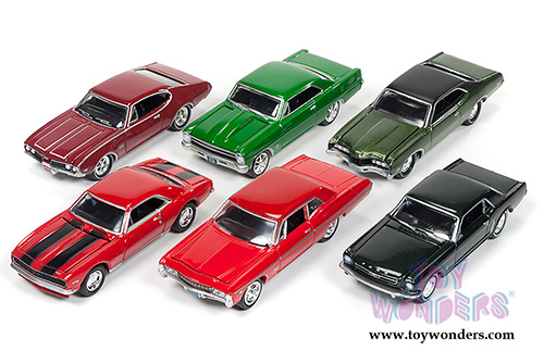 Round 2 Johnny Lightning - Muscle Cars USA Release 2 Set A (1/64 scale diecast model car, Asstd.) JLMC002/48A