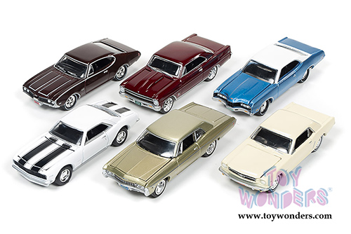 Round 2 Johnny Lightning - Muscle Cars USA Release 2 Set B (1/64 scale diecast model car, Asstd.) JLMC002/48B