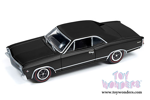 Round 2 Johnny Lightning - Chevy&reg; Chevelle&reg; Malibu&trade; Hardtop (1967, 1/64 scale diecast model car, Black) JLMC006/24A