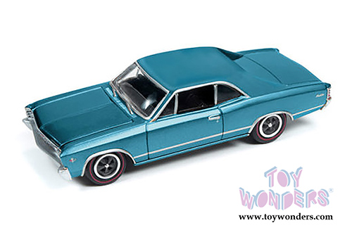 Round 2 Johnny Lightning - Chevy&reg; Chevelle&reg; Malibu&trade; Hard Top (1967, 1/64 scale diecast model car, Blue) JLMC006/24B