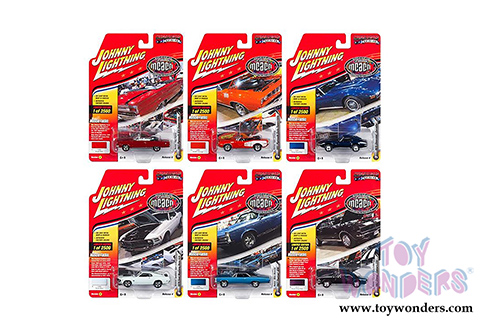 Round 2 Johnny Lightning - Muscle Cars USA 2018 Release 4 Set A (1/64 scale diecast model car, Asstd.) JLMC016/48A