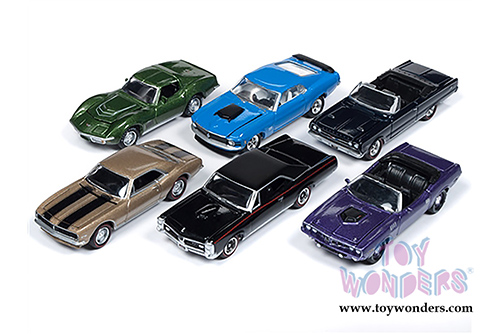 Round 2 Johnny Lightning - Muscle Cars USA 2018 Release 4 Set B (1/64 scale diecast model car, Asstd.) JLMC016/48B