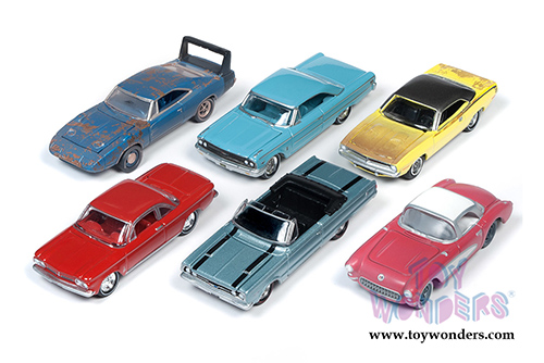 Round 2 Johnny Lightning - Muscle Cars USA 2019 Release 2 Set B (1/64 scale diecast model car, Asstd.) JLMC020/48B