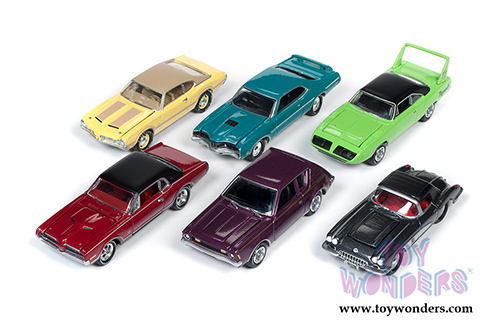 Round 2 Johnny Lightning - Muscle Cars USA 2019 Release 3 Set A (1/64 scale diecast model car, Asstd.) JLMC021/48A