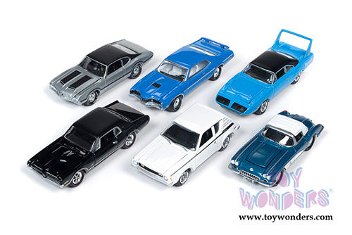 Round 2 Johnny Lightning - Muscle Cars USA 2019 Release 3 Set B (1/64 scale diecast model car, Asstd.) JLMC021/48B