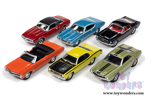 Round 2 Johnny Lightning - Muscle Cars USA 2020 Release 1 Set A (1/64 scale diecast model car, Asstd.) JLMC022/48A