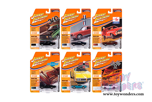 Round 2 Johnny Lightning - Muscle Cars USA 2020 Release 1 Set B (1/64 scale diecast model car, Asstd.) JLMC022/48B