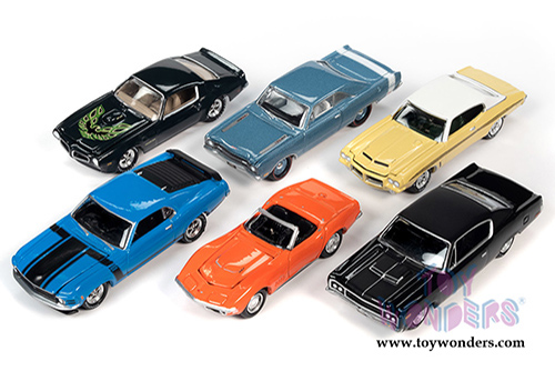 Round 2 Johnny Lightning - Muscle Cars USA 2020 Release 3 Set A (1/64 scale diecast model car, Asstd.) JLMC024/48A