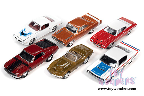 Round 2 Johnny Lightning - Muscle Cars USA 2020 Release 3 Set B (1/64 scale diecast model car, Asstd.) JLMC024/48B