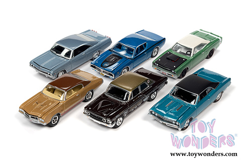 Round 2 Johnny Lightning - Muscle Cars USA 2021 Release 1 Set A (1/64 scale diecast model car, Asstd.) JLMC025/48A