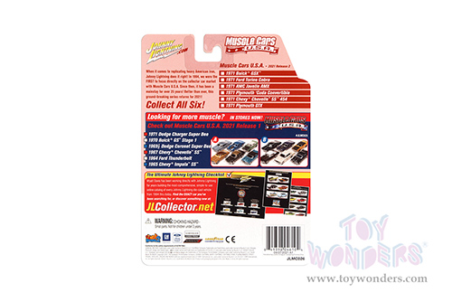 Round 2 Johnny Lightning - Muscle Cars U.S.A. 2021 Release 2 Set B (1/64 scale diecast model car, Asstd.) JLMC026/48B