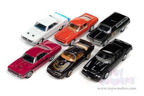 Round 2 Johnny Lightning - Muscle Cars U.S.A. 2021 Release 3 Set A (1/64 scale diecast model car, Asstd.) JLMC027/48A