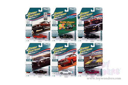 Round 2 Johnny Lightning - Muscle Cars U.S.A. 2021 Release 3 Set A (1/64 scale diecast model car, Asstd.) JLMC027/48A
