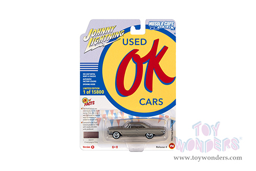 Round 2 Johnny Lightning - Muscle Cars U.S.A. 2021 Release 4 Set B - OK Used Cars (1/64 scale diecast model car, Asstd.) JLMC028/48B