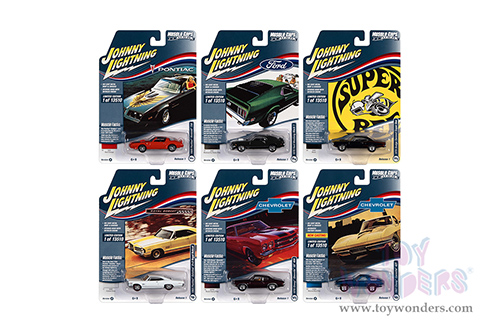 Round 2 Johnny Lightning - Muscle Cars U.S.A. 2022 Release 1 Set A (1/64 scale diecast model car, Asstd.) JLMC029/48A