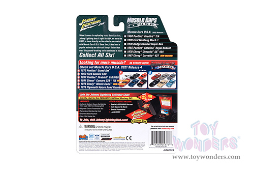 Round 2 Johnny Lightning - Muscle Cars U.S.A. 2022 Release 1 Set B (1/64 scale diecast model car, Asstd.) JLMC029/48B