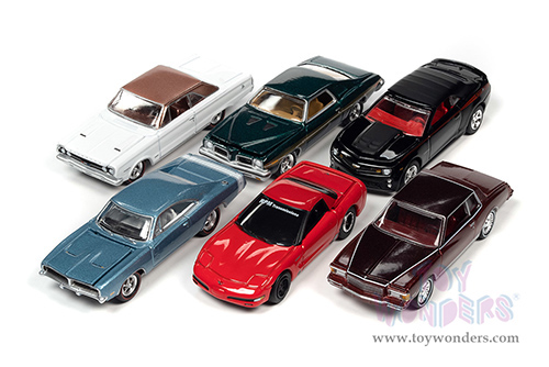 Round 2 Johnny Lightning - Muscle Cars U.S.A. 2022 Release 2 Set A (1/64 scale diecast model car, Asstd.) JLMC030/48A