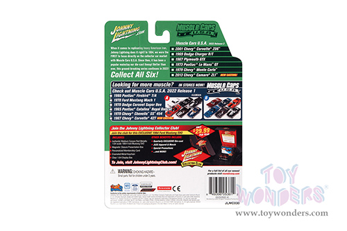 Round 2 Johnny Lightning - Muscle Cars U.S.A. 2022 Release 2 Set A (1/64 scale diecast model car, Asstd.) JLMC030/48A