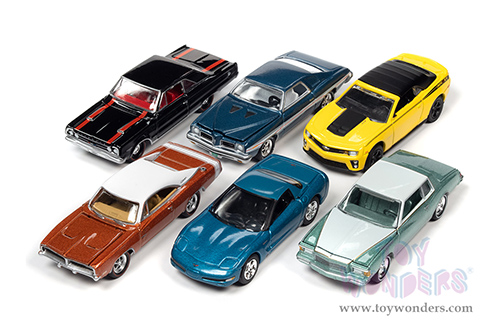Round 2 Johnny Lightning - Muscle Cars U.S.A. 2022 Release 2 Set B (1/64 scale diecast model car, Asstd.) JLMC030/48B