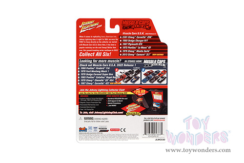 Round 2 Johnny Lightning - Muscle Cars U.S.A. 2022 Release 2 Set B (1/64 scale diecast model car, Asstd.) JLMC030/48B