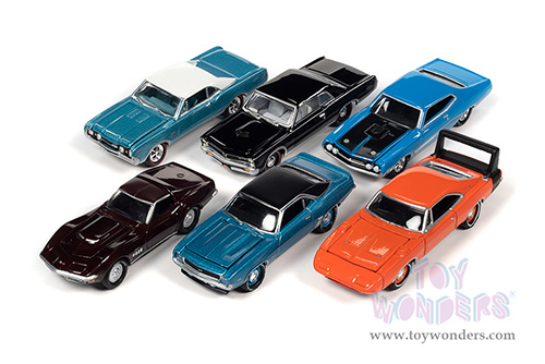 Round 2 Johnny Lightning - Muscle Cars U.S.A. 2022 Release 3 Set A (1/64 scale diecast model car, Asstd.) JLMC031/48A