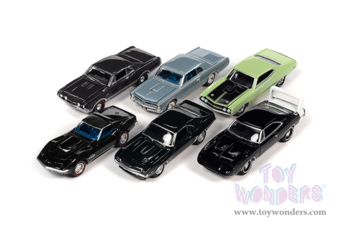 Round 2 Johnny Lightning - Muscle Cars U.S.A. 2022 Release 3 Set B (1/64 scale diecast model car, Asstd.) JLMC031/48B