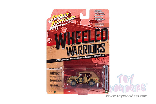 Round 2 Johnny Lightning - Military 2021 Release 1 Set A - Wheeled Warriors (1/64, 1/100 scale diecast model car, Asstd.) JLML006/48A
