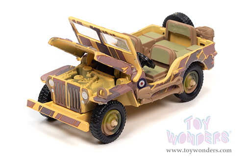 Round 2 Johnny Lightning - Military 2021 Release 1 Set A - Wheeled Warriors (1/64, 1/100 scale diecast model car, Asstd.) JLML006/48A