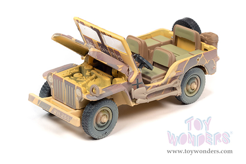 Round 2 Johnny Lightning - Military 2021 Release 1 Set B - Wheeled Warriors (1/64, 1/100 scale diecast model car, Asstd.) JLML006/48B