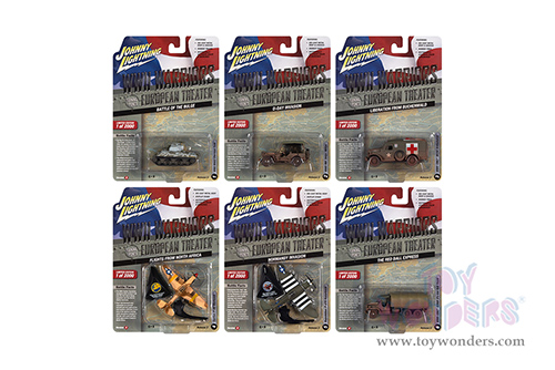 Round 2 Johnny Lightning - Military 2022 Release 2 Set B "WWII Warriors: Pacific Theater" (1/64 scale diecast model car, Asstd.) JLML008/48B