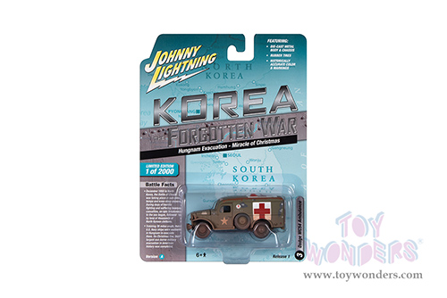 Round 2 Johnny Lightning - Military 2023 Release 1 Set A "Korea: The Forgotten War" (1/64 scale diecast model car, Asstd.) JLML009/48A