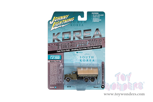 Round 2 Johnny Lightning - Military 2023 Release 1 Set A "Korea: The Forgotten War" (1/64 scale diecast model car, Asstd.) JLML009/48A