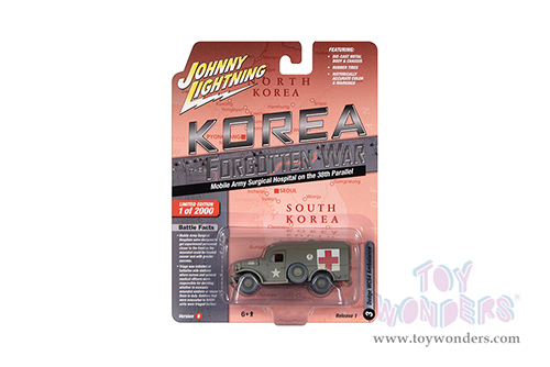 Round 2 Johnny Lightning - Military 2023 Release 1 Set B "Korea: The Forgotten War" (1/64 scale diecast model car, Asstd.) JLML009/48B
