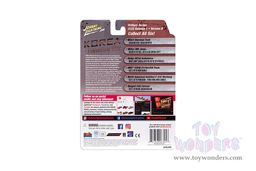 Round 2 Johnny Lightning - Military 2023 Release 1 Set B "Korea: The Forgotten War" (1/64 scale diecast model car, Asstd.) JLML009/48B