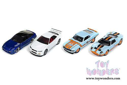 Round 2 Johnny Lightning - Themed 2-Pack 2018 Release 3 (1/64 scale diecast model car, Asstd.) JLPK004/12