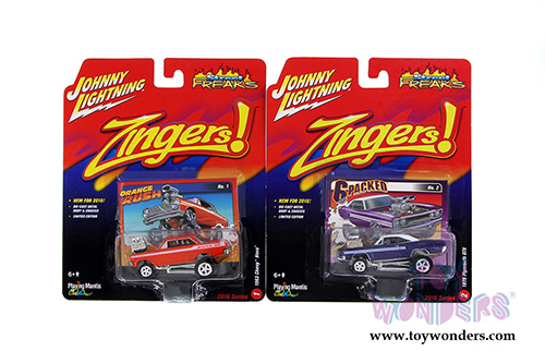 Round 2 Johnny Lightning - Street Freaks Release 1 Set B (1/64 scale diecast model car, Asstd.) JLSF001/48B