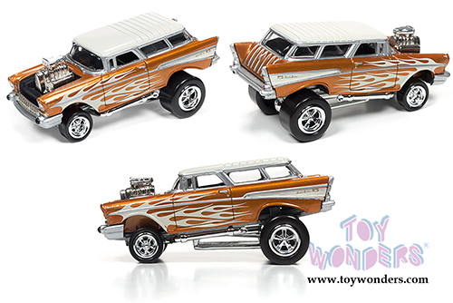 Round 2 Johnny Lightning - Street Freaks Release 2 Set A (1/64 scale diecast model car, Asstd.) JLSF002/48A