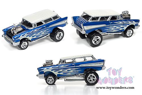 Round 2 Johnny Lightning - Street Freaks Release 2 Set B (1/64 scale diecast model car, Asstd.) JLSF002/48B