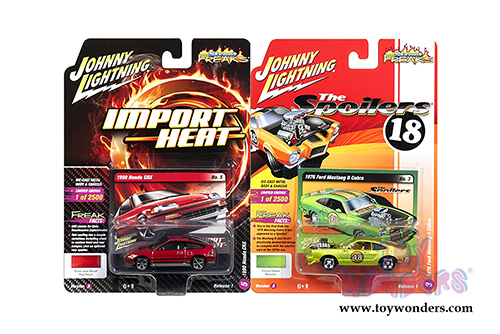 Round 2 Johnny Lightning - Street Freaks 2018 Release 1 Set A (1/64 scale diecast model car, Asstd.) JLSF007/12A